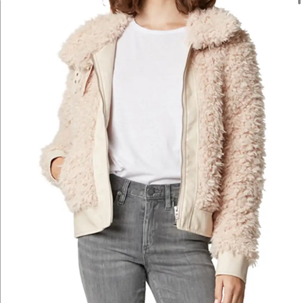 BLANK NYC faux fur jacket